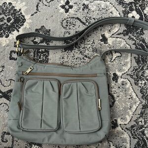 Gray crossbody travelon bag
